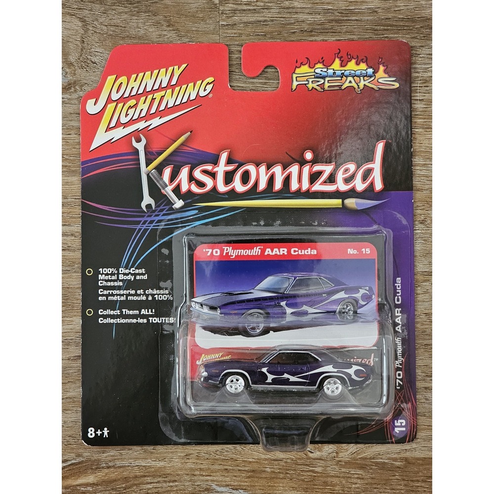 2005 Johnny Lightning STREET FREAKS '70 Plymouth‎ AAR Cuda Diecast No. 15